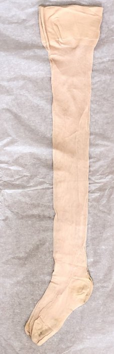 Flesh coloured silk stockings