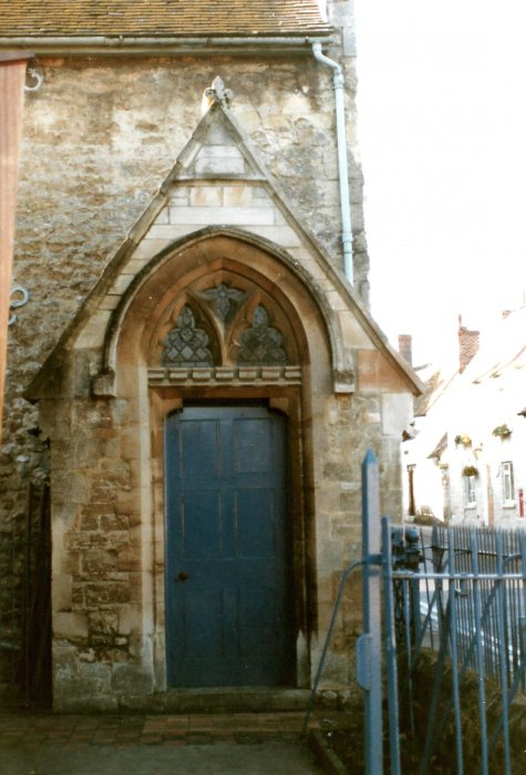 Undated. United Reformed Church new side door in the cottage conversion